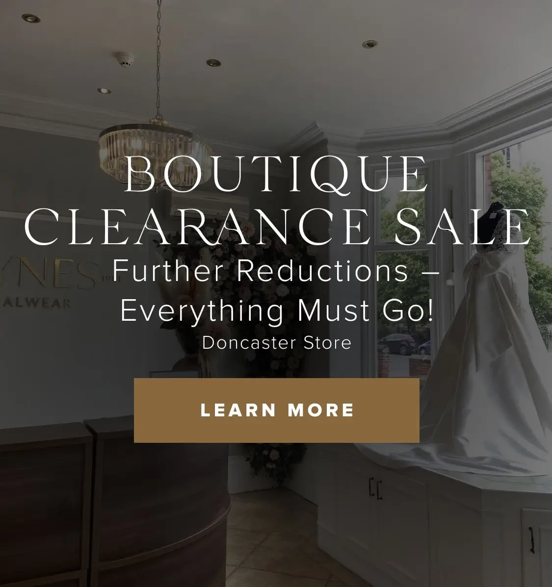 Boutique Clearance Sale Banner for Mobile
