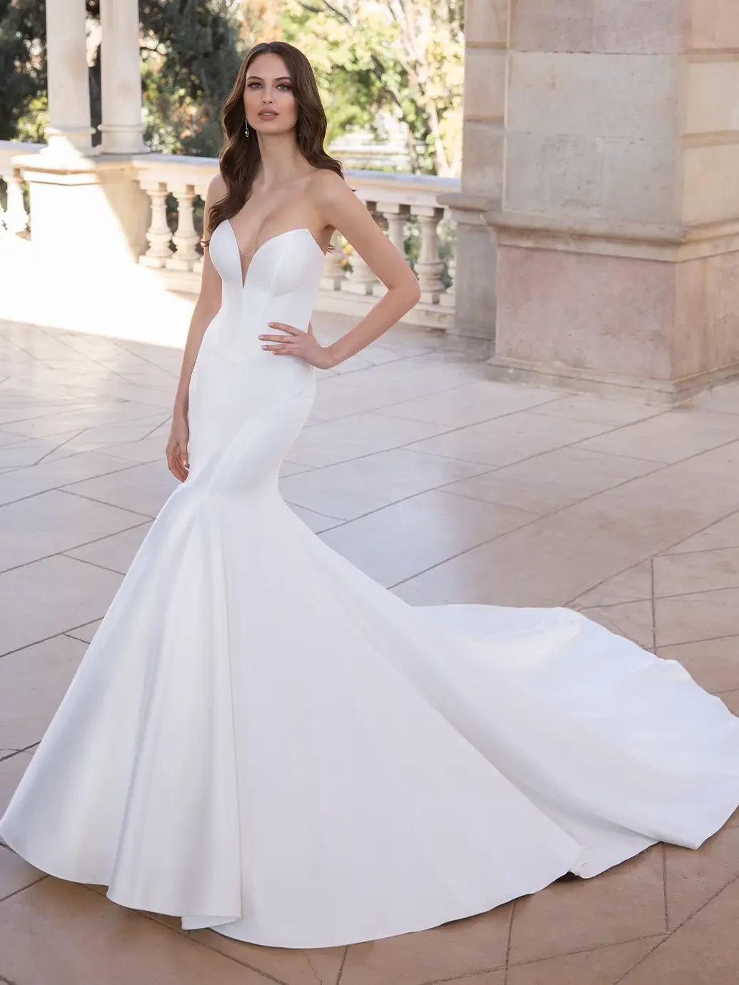 Toussaint by Elysee by Enzoani strapless mermaid gown